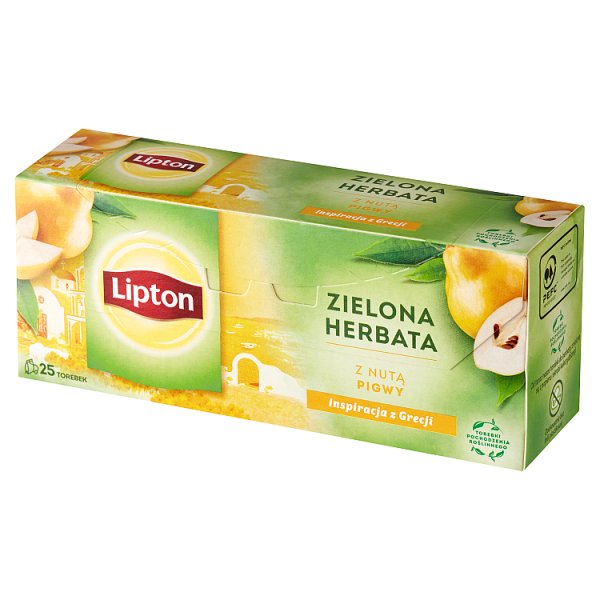 Lipton Zielona herbata z nutą pigwy 40 g (25 torebek)