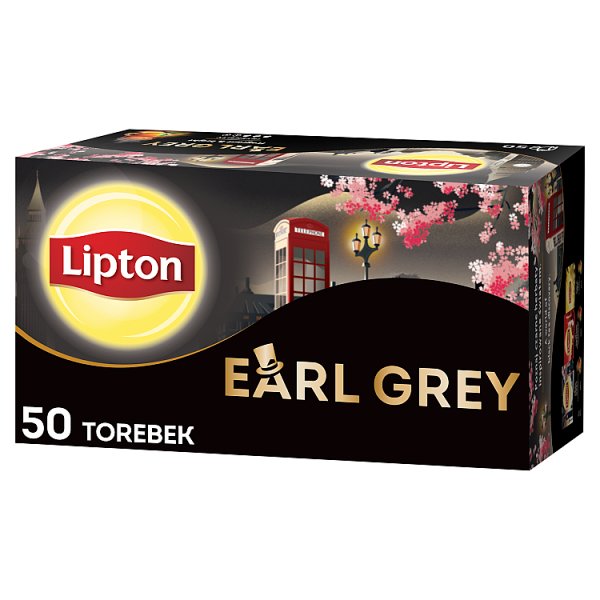 Lipton Earl Grey Herbata czarna 75 g (50 torebek)