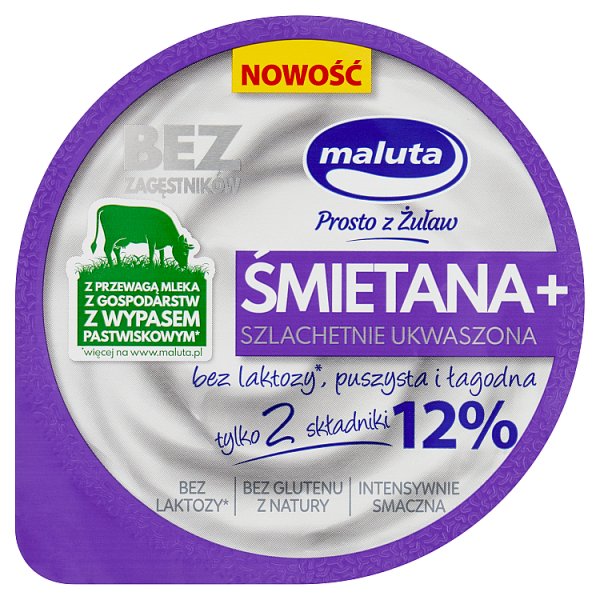 Maluta Śmietana+ szlachetnie ukwaszona 12 % 200 g