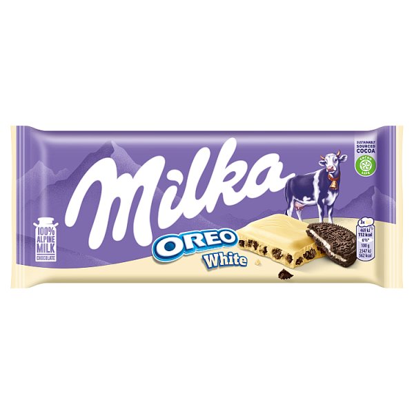Milka Oreo White Biała czekolada 100 g