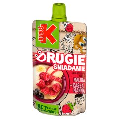 Kubuś Drugie śniadanie Mus jabłko banan aronia malina + kasza manna 100 g