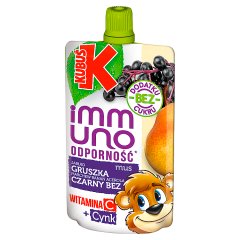 Kubuś Immuno Odporność Mus jabłko gruszka marchew banan acerola czarny bez 100 g