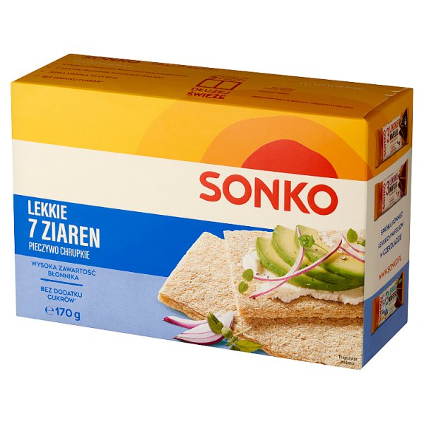 Sonko Pieczywo chrupkie lekkie 7 ziaren 170 g