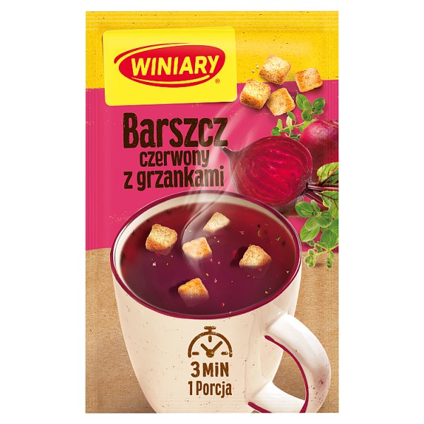 Winiary Barszcz czerwony z grzankami 16 g