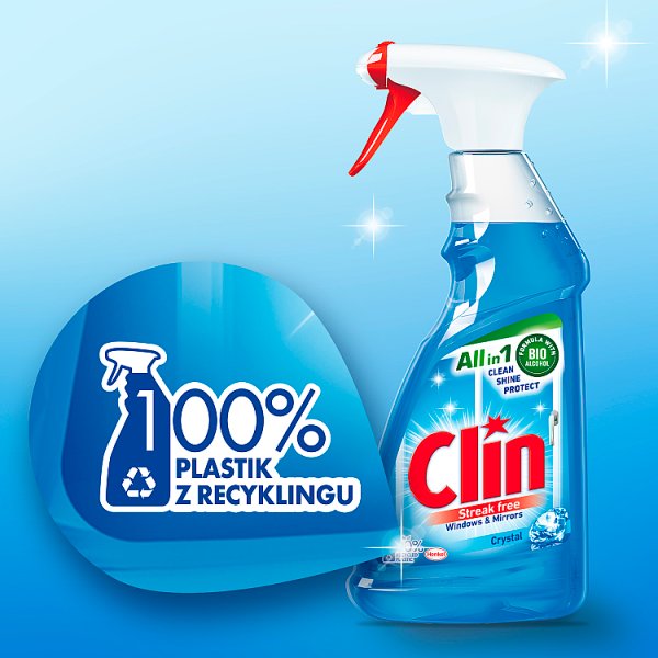 Clin Crystal Płyn do mycia powierzchni szklanych 500 ml