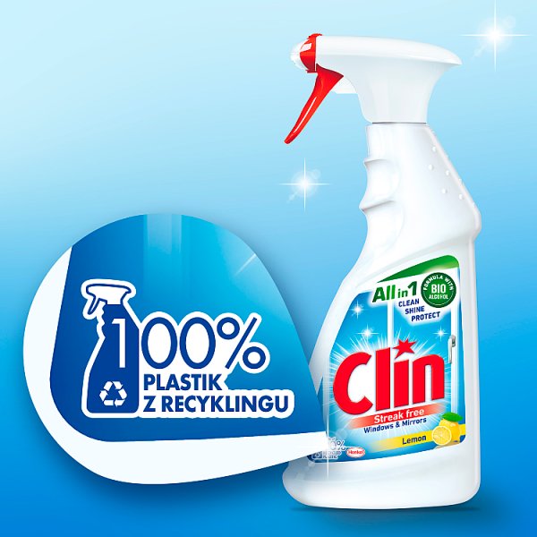 Clin Lemon Płyn do mycia powierzchni szklanych 500 ml