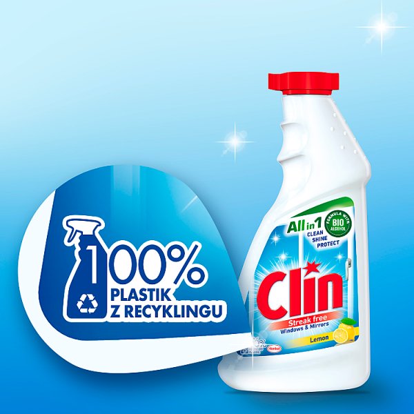 Clin Lemon Płyn do mycia powierzchni szklanych 500 ml