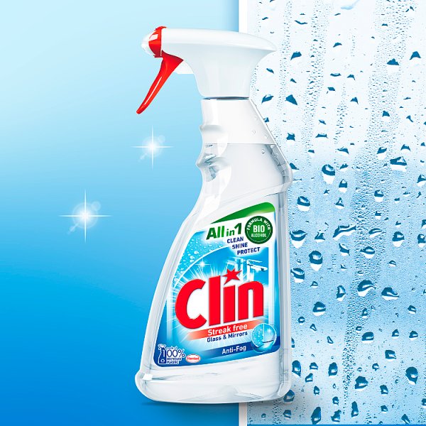 Clin Anti-Fog Płyn do mycia powierzchni szklanych 500 ml