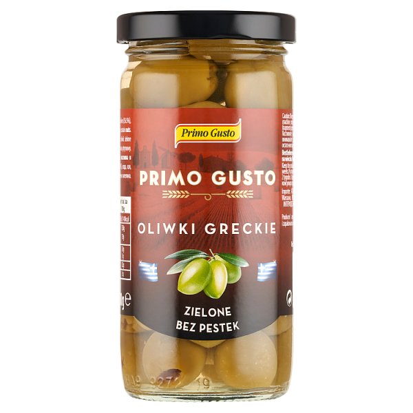 Primo Gusto Oliwki greckie zielone bez pestek 230 g