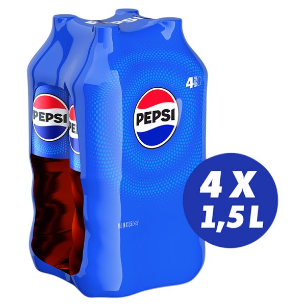 Pepsi-Cola Napój gazowany o smaku cola 6 l (4 x 1,5 l)