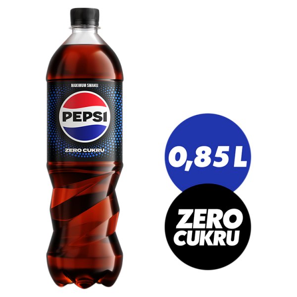 Pepsi-Cola Zero cukru Napój gazowany o smaku cola 0,85 l