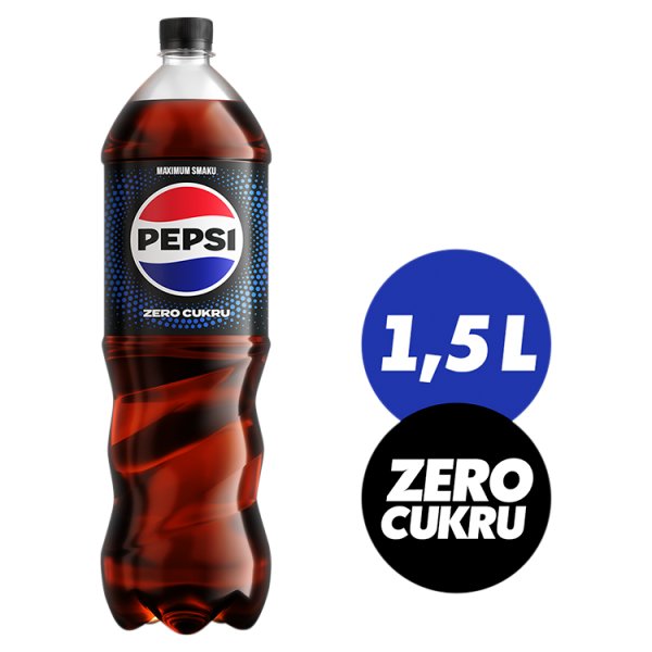 Pepsi-Cola Zero cukru Napój gazowany o smaku cola 1,5 l