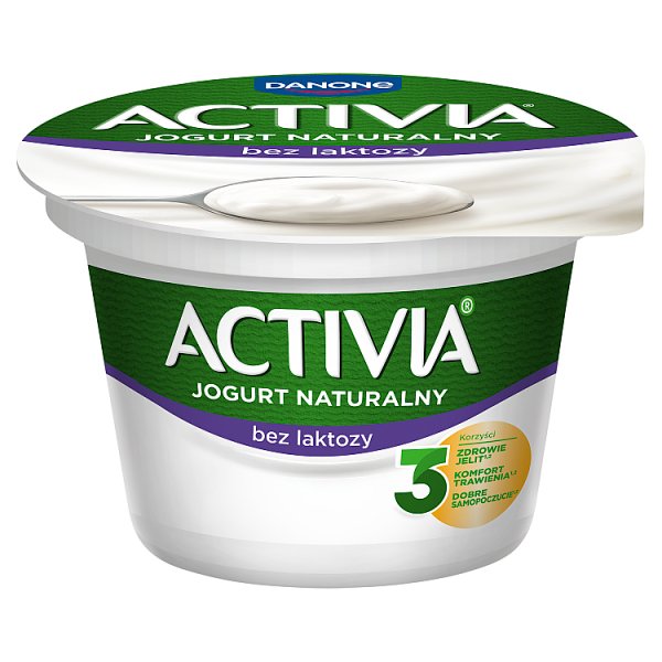 Activia Jogurt naturalny bez laktozy 165 g