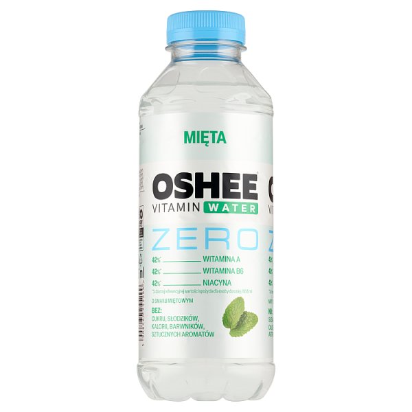 Oshee Vitamin Water Zero Napój niegazowany o smaku miętowym 555 ml