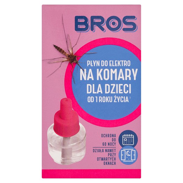 Bros Płyn do elektro na komary dla dzieci od 1 roku życia 40 ml