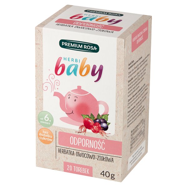 Premium Rosa Herbi Baby Herbatka owocowo-ziołowa odporność 40 g (20 x 2 g)