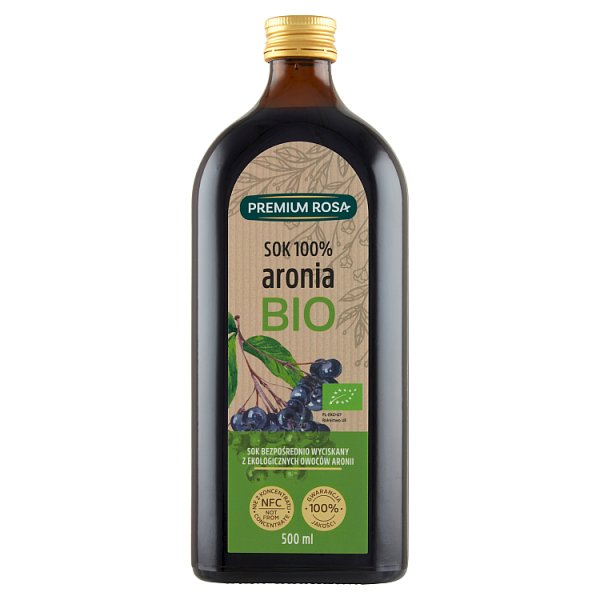 Premium Rosa Bio Sok 100 % aronia 500 ml