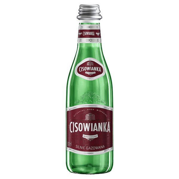 Cisowianka Naturalna woda mineralna silnie gazowana niskosodowa 300 ml