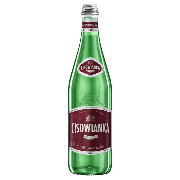 Cisowianka Naturalna woda mineralna silnie gazowana niskosodowa 700 ml