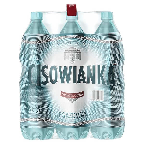 Cisowianka Naturalna woda mineralna niegazowana niskosodowa 6 x 1,5 l