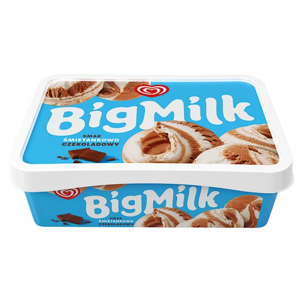 Big Milk Lody smak śmietankowo czekoladowy 900 ml