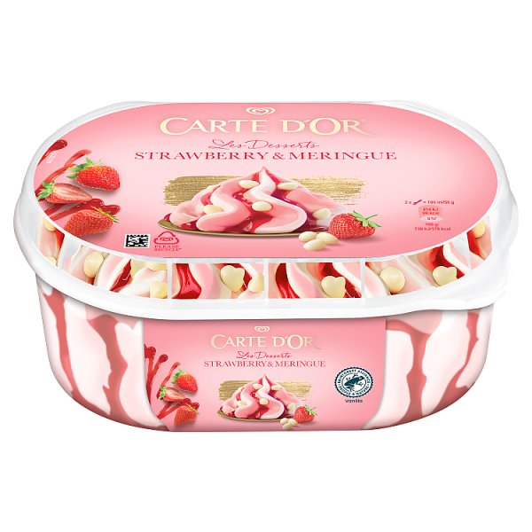 Carte D&#039;Or Les Desserts Lody waniliowe i lody truskawkowe 825 ml