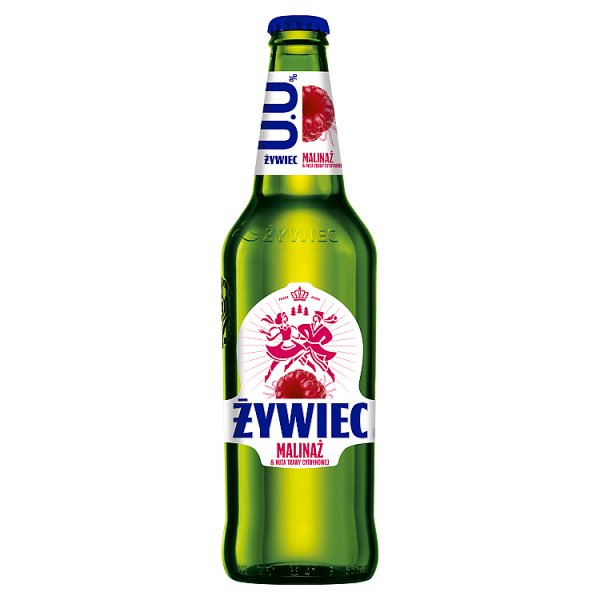 Żywiec Bezalkoholowy napój piwny malinaż &amp; nuta trawy cytrynowej 500 ml