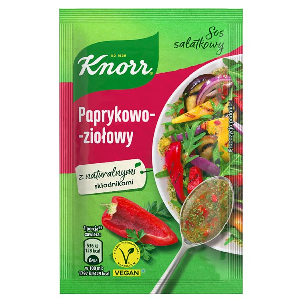 Knorr Sos sałatkowy paprykowo ziołowy 9 g