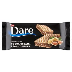 Dare Wafel z kremem kakaowym i kawałkami orzeszków ziemnych 36 g