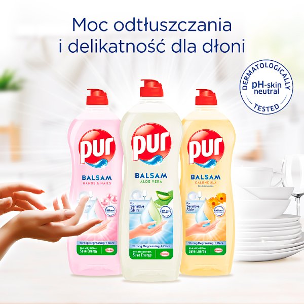 Pur Hands &amp; Nails Płyn do mycia naczyń balsam 750 ml