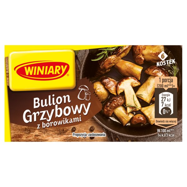 Winiary Bulion grzybowy z borowikami 60 g (6 kostek)
