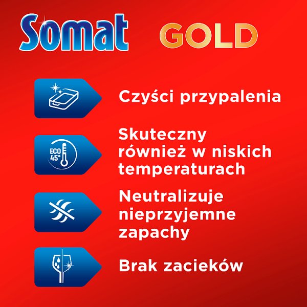 Somat Gold Tabletki do mycia naczyń w zmywarkach 598,4 g (34 sztuki)
