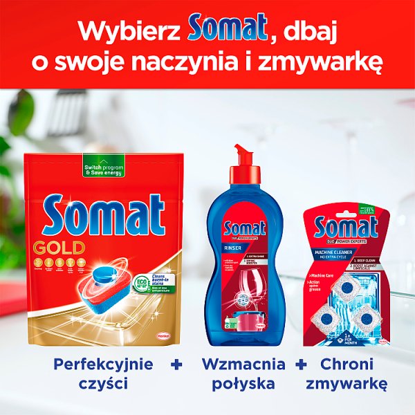 Somat Gold Tabletki do mycia naczyń w zmywarkach 598,4 g (34 sztuki)