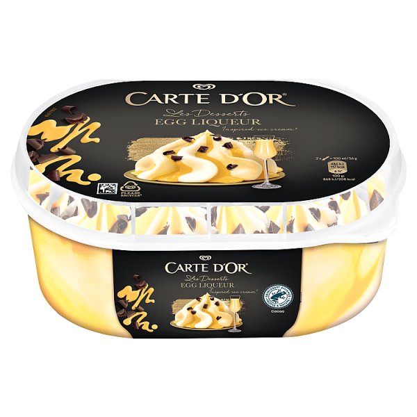 Carte D&#039;Or Les Desserts Lody o smaku waniliowym z likierem jajecznym 825 ml