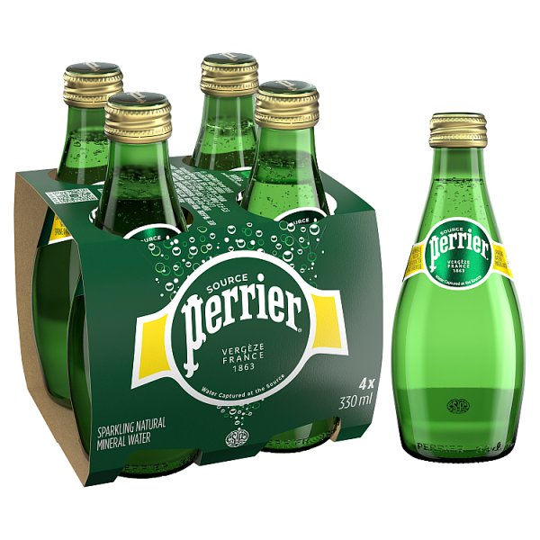 Perrier Naturalna woda mineralna gazowana 4 x 330 ml