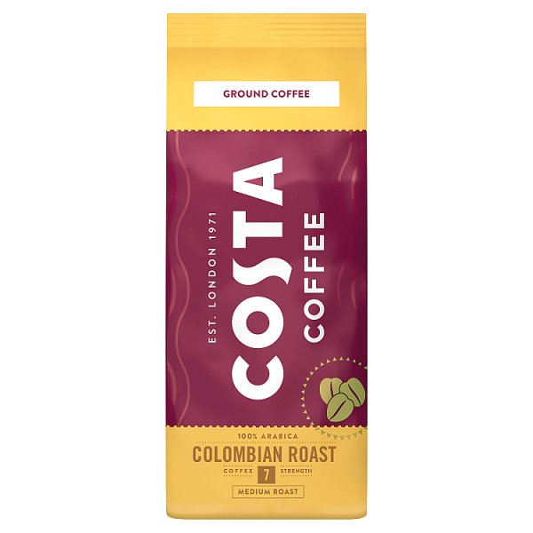 COSTA COFFEE Colombian Roast Medium Roast Kawa palona mielona 200 g