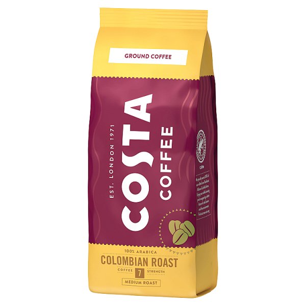 COSTA COFFEE Colombian Roast Medium Roast Kawa palona mielona 200 g