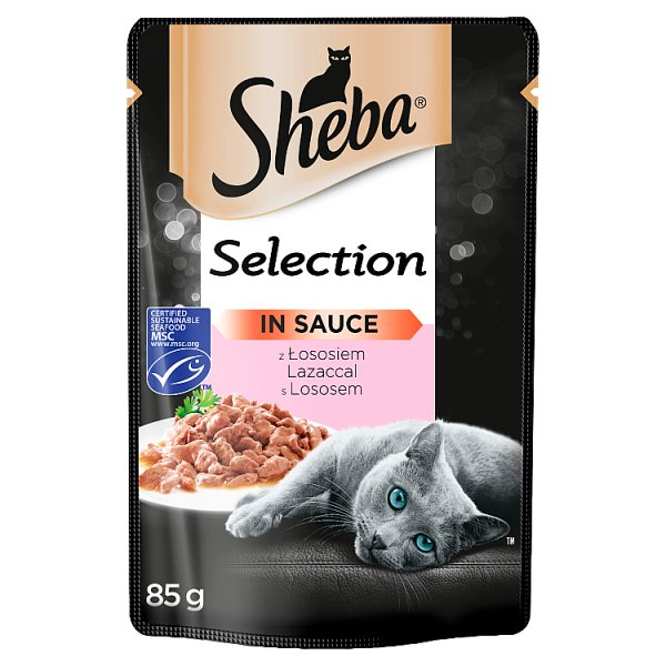 Sheba Selection Mokra karma dla dorosłych kotów z łososiem 85 g