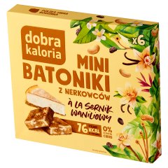 Dobra Kaloria Mini batoniki z nerkowców à la sernik waniliowy 102 g (6 x 17 g)