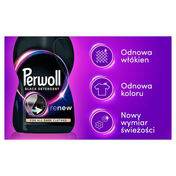 Perwoll Renew Black Płynny środek do prania 3 l (60 prań)