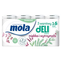 Mola Papier toaletowy śnieżnobiały 16 rolek