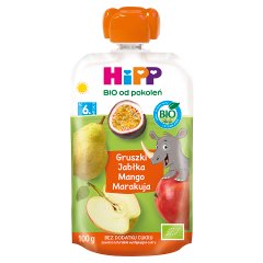 HiPP BIO Mus owocowy gruszki jabłka mango marakuja po 6. miesiącu 100 g