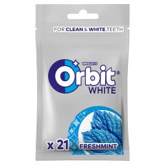 Orbit White Freshmint Bezcukrowa guma do żucia 29 g (21 sztuk)