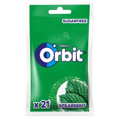 Orbit Spearmint Bezcukrowa guma do żucia 29 g (21 sztuk)