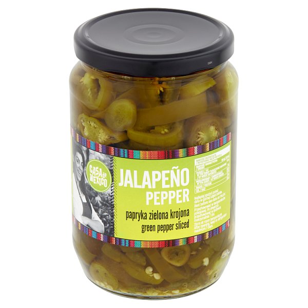 Casa de Mexico Papryka zielona Jalapeño krojona 670 g