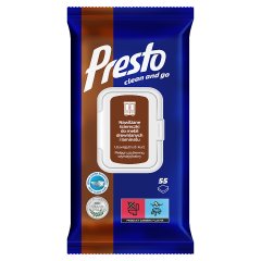 Presto Nawilżane ściereczki do mebli drewnianych i laminatu 55 sztuk