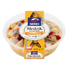SEKO Śledzik na okrągło w oleju wiejskim 200 g