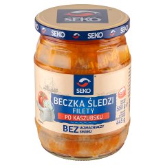 Seko Beczka śledzi Filety po kaszubsku 550 g