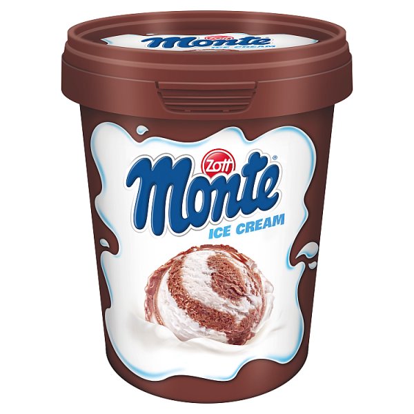 Zott Monte Lody śmietankowe i lody czekoladowo-orzechowe 460 ml