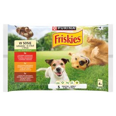 Friskies Karma dla dorosłych psów w sosie 4 x 85 g